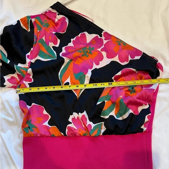 Anthropologie Floral Dolan One Shoulder Size Large - Picture 13 of 14